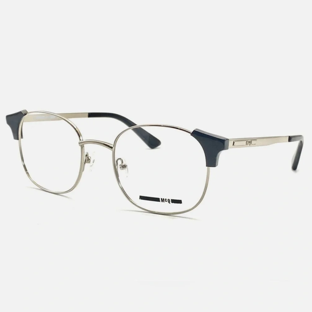 MCQ ALEXANDER MCQUEEN MQO1590 003 SILVER EYEGLASSES 51-20 145 NWOT Unisex